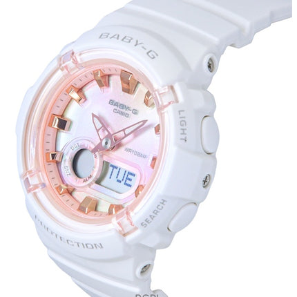 Reloj Casio Baby-G analógico digital con correa de resina y esfera multicolor de cuarzo BGA-280TD-7A, 100 m, para mujer
