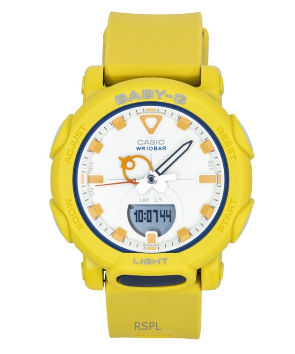 Reloj Casio Baby-G analógico digital con correa de resina y esfera blanca de cuarzo BGA-310RP-9A 100M para mujer