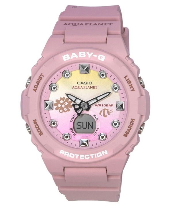 Casio Baby-G Aquaplanet Edición limitada Analógico Digital Multicolor Dial Cuarzo BGA-320AQ-4A 100M Reloj para mujer
