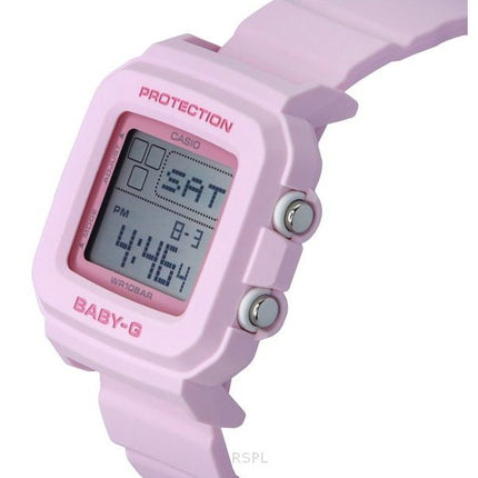 Reloj Casio Baby-G Digital con correa de resina y esfera rosa de cuarzo BGD-10-4 100M para mujer