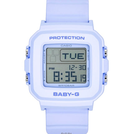 Reloj Casio Baby-G Plus de cuarzo con correa de resina digital BGD-10KH-2B para mujer, 100 m, con soporte especial