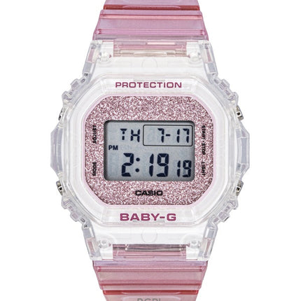 Reloj Casio Baby-G digital de cuarzo con correa de resina rosa BGD-565GC-4 para mujer, 100 m