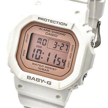 Reloj Casio Baby-G digital con correa de resina blanca de cuarzo BGD-565SC-4 100M para mujer
