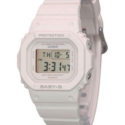 Reloj Casio Baby-G digital beige rosa con correa de resina de cuarzo BGD-565U-4 100M para mujer