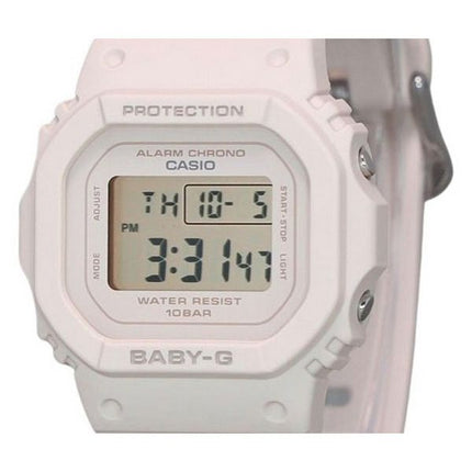 Reloj Casio Baby-G digital beige rosa con correa de resina de cuarzo BGD-565U-4 100M para mujer