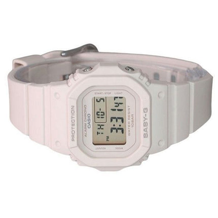 Reloj Casio Baby-G digital beige rosa con correa de resina de cuarzo BGD-565U-4 100M para mujer