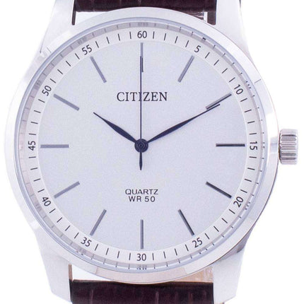 Reloj para hombre Citizen White Dial becerro de cuarzo BH5000-08A 100M