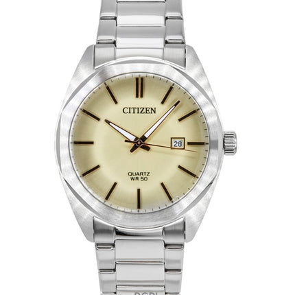 Reloj Citizen BI5110-54B de cuarzo con esfera marfil y acero inoxidable para hombre