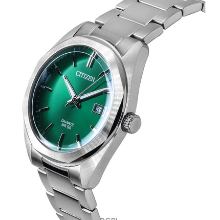 Reloj Citizen BI5110-54X de cuarzo con esfera verde y acero inoxidable para hombre