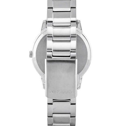 Reloj Citizen Eco-Drive de acero inoxidable con esfera negra BM6978-77E para hombre