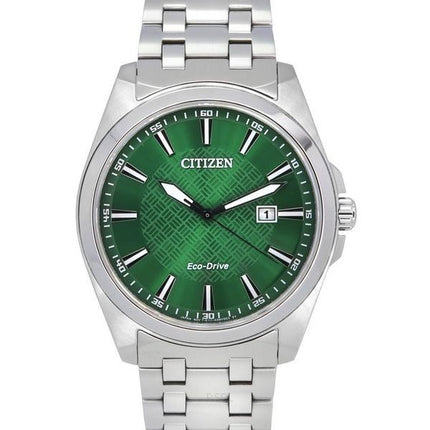 Reloj para hombre Citizen Peyten de acero inoxidable con esfera verde Eco-Drive BM7530-50X 100M