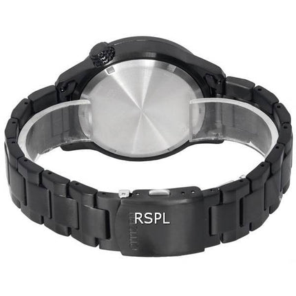 Reloj Citizen Eco-Drive de acero inoxidable con esfera negra BM7555-83E 100M para hombre