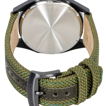 Reloj Citizen Eco-Drive Active Sport con correa de nailon y esfera verde BM7635-01X 100M para hombre