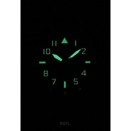 Reloj Citizen Eco-Drive Super Titanium con correa de piel y esfera verde BM8560-11X 100M para hombre