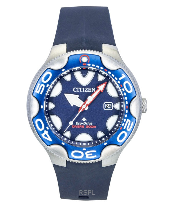 Reloj Citizen Promaster Dive Marine Eco-Drive BN0231-01L para hombre, correa de poliuretano, esfera azul, 200 m