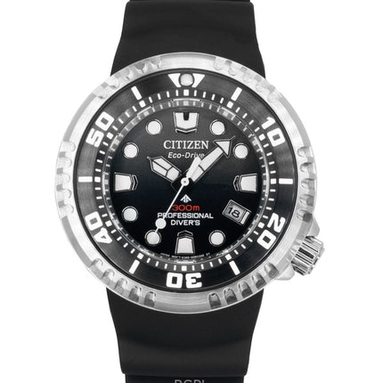 Reloj Citizen Promaster Eco-Drive Diver&#39;s BN1024-01E para hombre con correa de caucho y esfera negra, 300 m