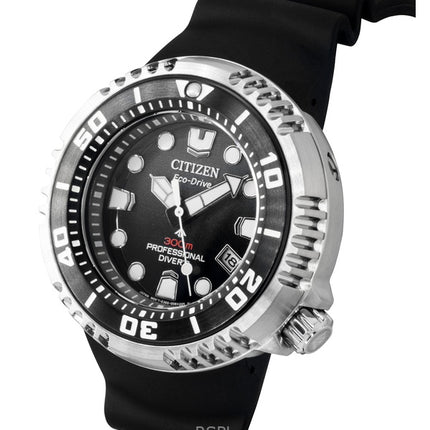 Reloj Citizen Promaster Eco-Drive Diver&#39;s BN1024-01E para hombre con correa de caucho y esfera negra, 300 m