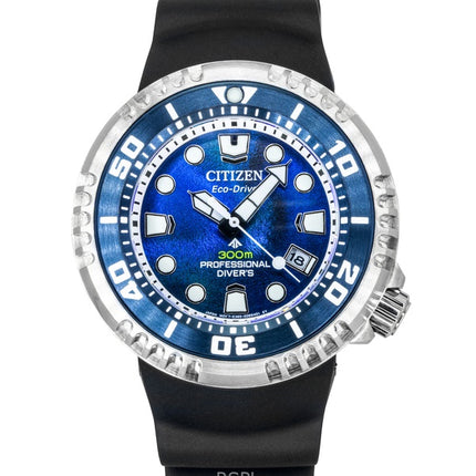 Reloj Citizen Promaster Dive Eco-Drive BN1025-08L 300M para hombre con correa de caucho y esfera azul