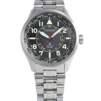 Reloj para hombre Citizen Promaster Nighthawk World Time Eco-Drive BX1010-53E 200M