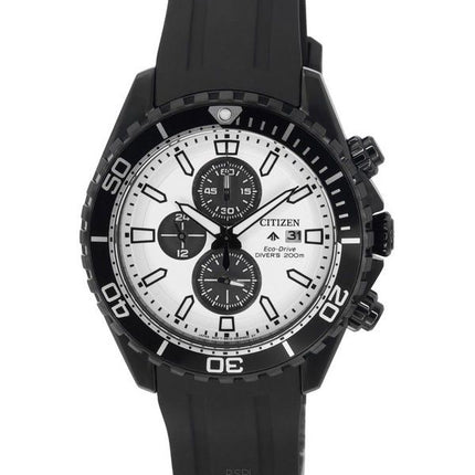 Citizen Promaster Marine Eco-Drive Cronógrafo Esfera blanca Diver's CA0825-05A 200M Reloj para hombre