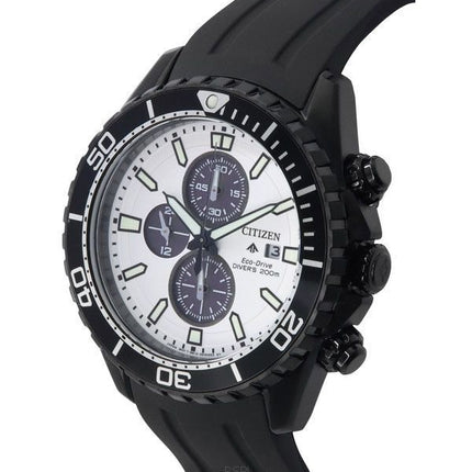 Citizen Promaster Marine Eco-Drive Cronógrafo Esfera blanca Diver's CA0825-05A 200M Reloj para hombre