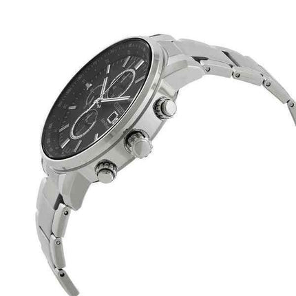 Reloj para hombre Citizen Eco-Drive cronógrafo de acero inoxidable con esfera negra CA0840-87E 100M