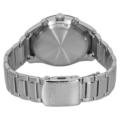 Reloj Citizen Eco-Drive Cronógrafo de acero inoxidable con esfera blanca CA4674-58A 100M para hombre