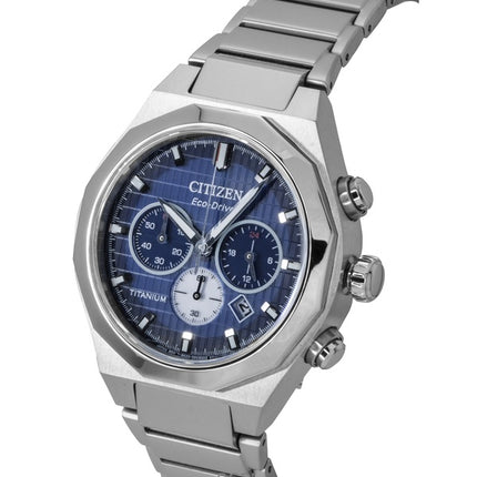 Reloj Citizen Zenshin Senkei Cronógrafo Super Titanium con esfera azul Eco-Drive CA4691-59L 100M para hombre