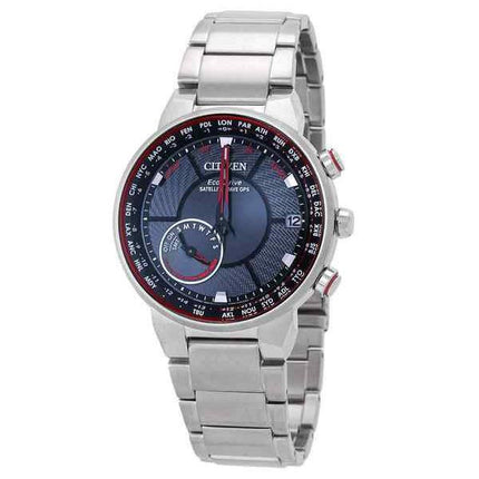 Reloj para hombre Citizen Eco-Drive Perpetual World Time Satellite Wave con esfera negra CC3031-51E 100M