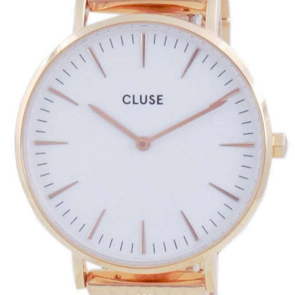Cluse La Boheme Reloj de cuarzo de acero inoxidable en tono dorado rosa CW0101201024 para mujer
