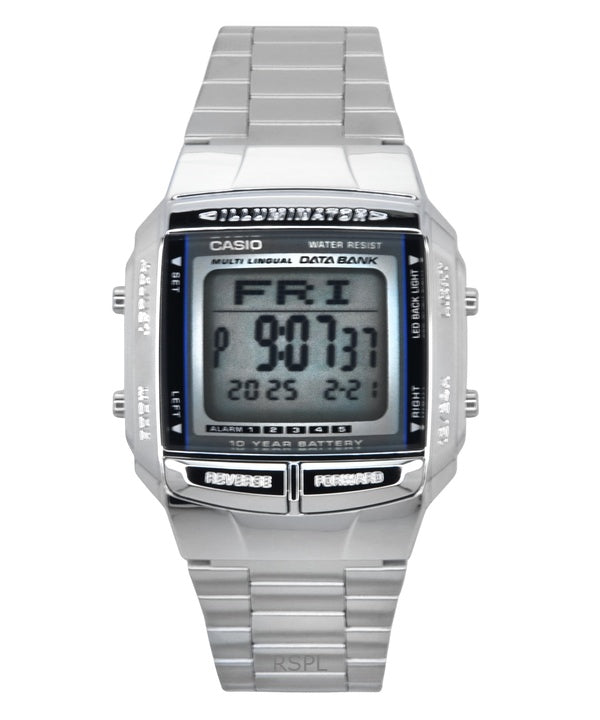 Casio Data Bank Illuminator Dual Time Alarm Digital DB-360-1A DB360-1A Reloj para hombre