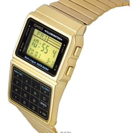 Reloj Casio Digital acero inoxidable Banco de datos multilingüe DBC-611 G-1DF DBC-611 G-1 de los hombres