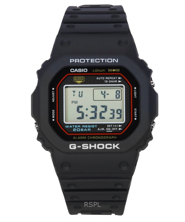 Casio G-Shock Digital recrea el diseño original del primer reloj G-Shock Quartz DW-5000R-1A 200M para hombre