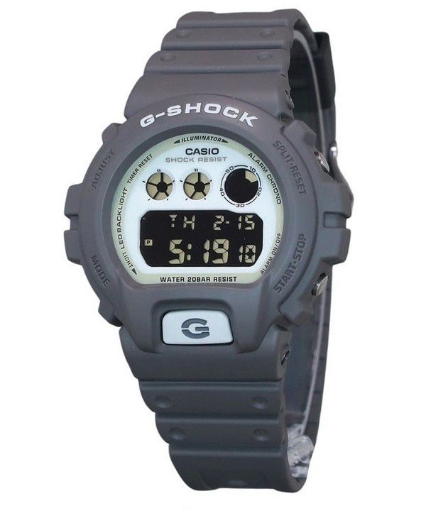 Reloj Casio G-Shock Hidden Glow con correa de resina digital de cuarzo DW-6900HD-8 200M para hombre