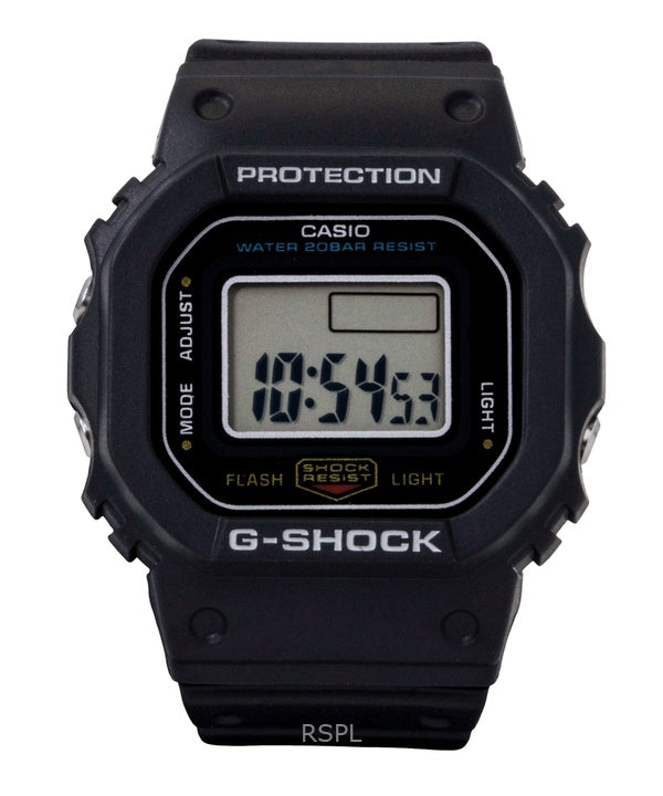 Reloj Casio G-Shock Nano Digital negro con correa de resina de base biológica, cuarzo DWN-5600-1, 200 m, unisex