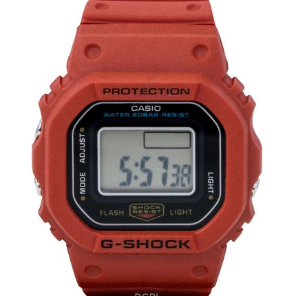 Reloj Casio G-Shock Nano Digital Red con correa de resina de base biológica, cuarzo DWN-5600-4, 200 m, unisex