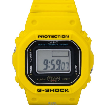 Reloj Casio G-Shock Nano Digital Amarillo con Correa de Resina Biológica de Cuarzo DWN-5600-9 200M Unisex