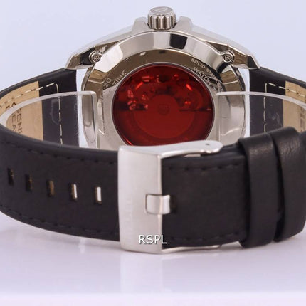 Diesel MS9 correa de cuero esqueleto esfera negra automático DZ1966 Watch de Men es