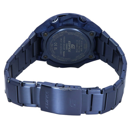 Reloj Casio Edifice Windflow analógico digital Cool Blue Edition con enlace para teléfono inteligente, esfera azul, solar ECB-22