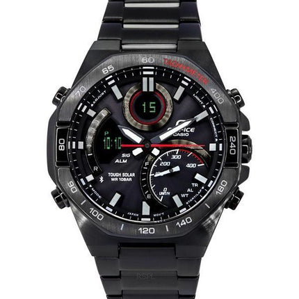 Reloj para hombre Casio Edifice analógico digital móvil enlace esfera negra Tough Solar ECB-950DC-1A 100M