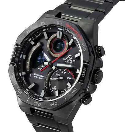 Reloj para hombre Casio Edifice analógico digital móvil enlace esfera negra Tough Solar ECB-950DC-1A 100M