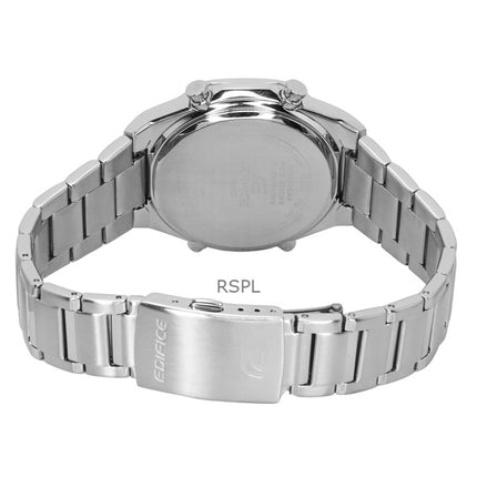 Reloj Casio Edifice analógico-digital para hombre, con enlace para smartphone, acero inoxidable, esfera gris, cuarzo ECB-S10D-8A, 100 m