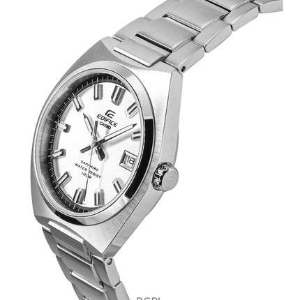 Reloj Casio Edifice analógico de acero inoxidable con esfera plateada de cuarzo EFB-109D-7AV 100M para hombre
