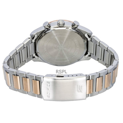 Reloj Casio Edifice EFB-710SG-2AV para hombre, cronógrafo analógico de dos tonos, acero inoxidable, esfera azul, cuarzo, 100 m