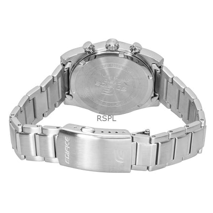 Reloj Casio Edifice analógico estándar con cronógrafo de acero inoxidable y esfera azul de cuarzo EFB-730D-2BV 100M para hombre