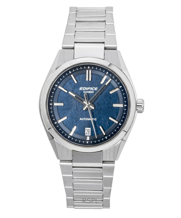 Reloj Casio Edifice analógico de acero inoxidable forjado con esfera azul carbono EFK-100D-2A automático para hombre de 100 m