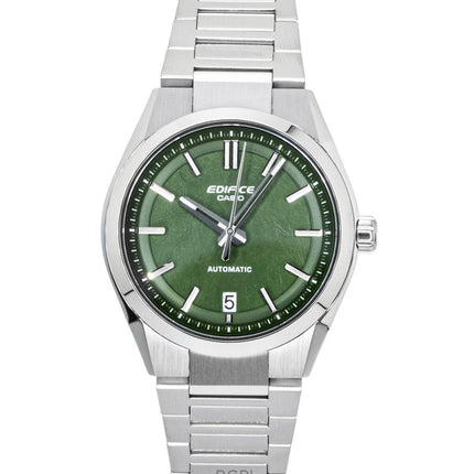 Reloj Casio Edifice analógico de acero inoxidable forjado con esfera verde carbono EFK-100D-3A automático para hombre (100 m)