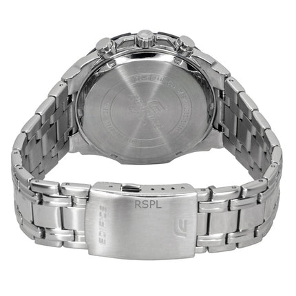 Reloj Casio Edifice analógico estándar con cronógrafo de acero inoxidable y esfera azul de cuarzo EFR-539DE-2AV 100M para hombre