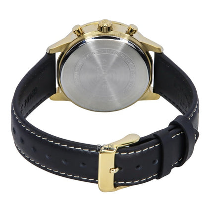 Reloj Casio Edifice EFR-575CL-3A para hombre, cronógrafo analógico, correa de piel, esfera verde, cuarzo, 100 m