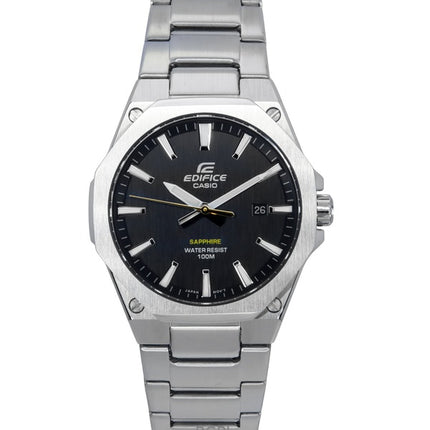 Reloj Casio Edifice Slim Line con esfera negra de cuarzo EFR-S108D-1A 100M para hombre
